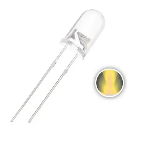 5mm LED Transparent Yellow