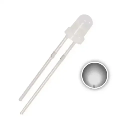 LED Difuz Alb de 3 mm