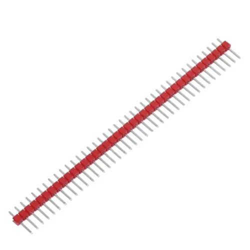 1 x 40 Pin Header Male - Red