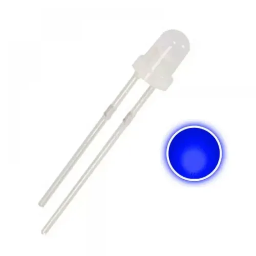 LED 3mm Difuso Azul