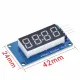 TM1637 Red Display Module - 7 Segment 4 Bits 0.36Inch Clock