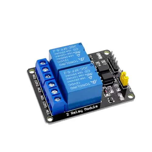 وحدة تتابع Arduino 2 قناة 12 فولت - محمية بـ Optocoupler