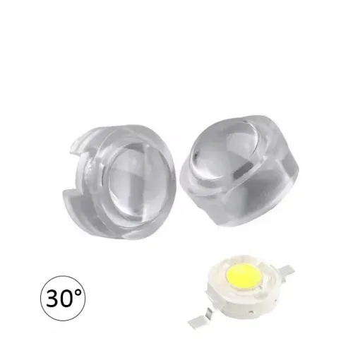 30 Gradi 1W - 3W Potenza Led Lens Trasparente 13mm