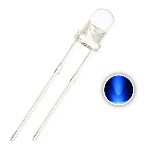 LED 3mm Azul Transparente