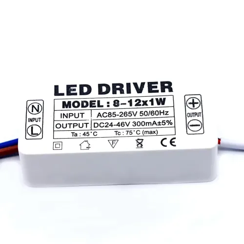 8 - 12 x 1W 300mA Driver Led Driver Led a Corrente Costante