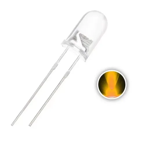 LED 5mm Arancione Trasparente