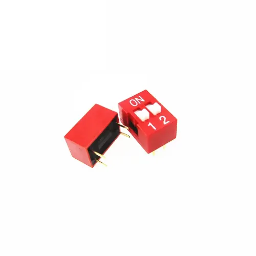 2 Pin Dip Switch 2.54mm Red