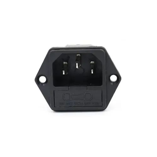 AC Power Socket Plug Male 250V 10A with 10A Fuse