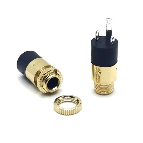 Jack Stereo Femmina da 3,5 mm Per Montaggio a Pannello Jack Per Microfono Altoparlante PJ-392