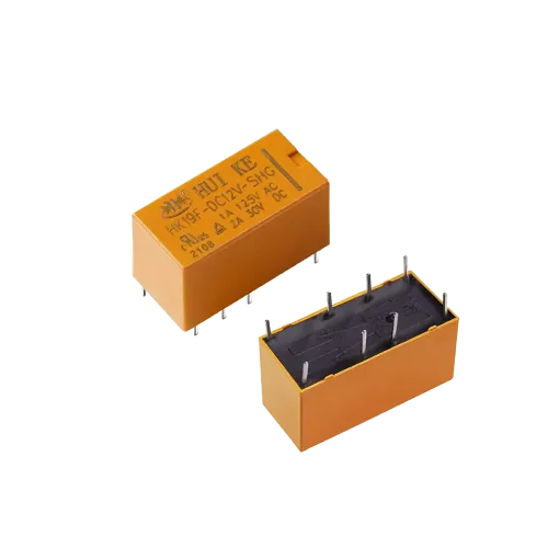 12-V-Gleichstromrelais, 1 A, 125 V, Huike HK19F, 8-polig, DPDT