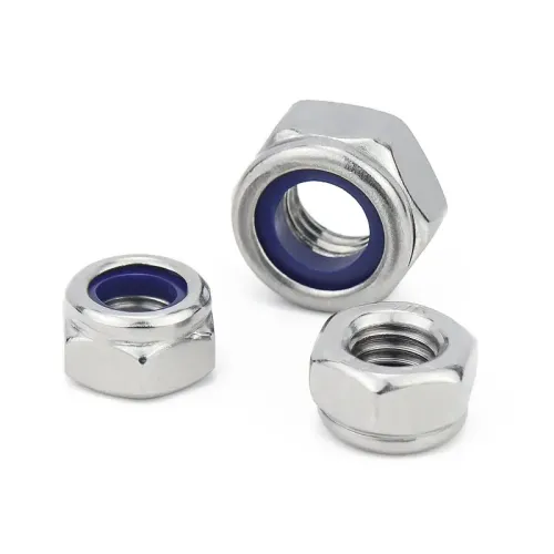 M2 Stainless Steel Hex Head Nylon Insert Lock Nuts