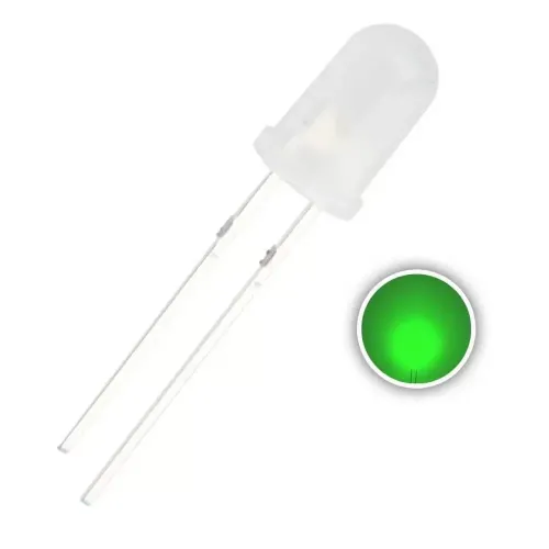 LED Verde Diffuso da 5 mm