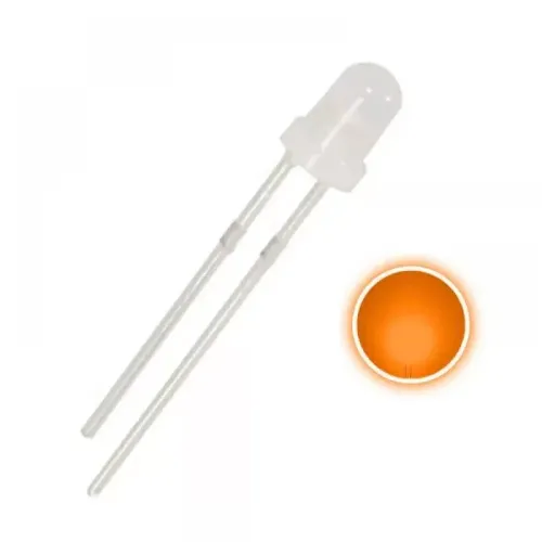 LED 3mm Difuso Naranja