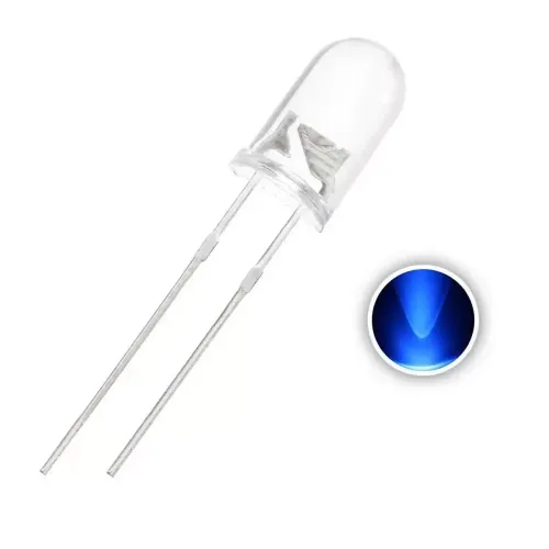 LED 5mm Azul Transparente