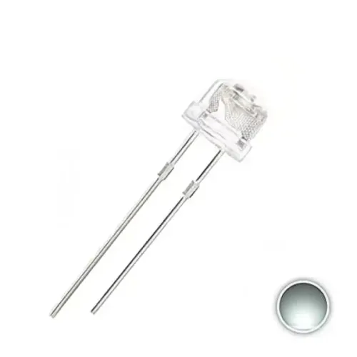 Sombrero De Paja 5mm Led Blanco