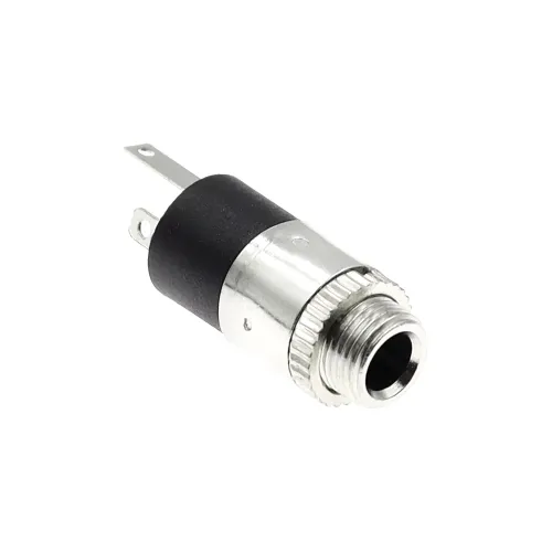 Jack Stereo Femmina da 3,5 mm Per Montaggio a Pannello Jack Per Microfono Altoparlante PJ-392-Argento