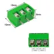 Bloco Terminal PCB de 3 Pinos de 5,08 mm (altura 10 mm) - Verde