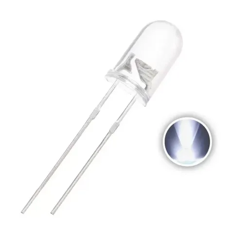 LED Transparente 5mm Blanc